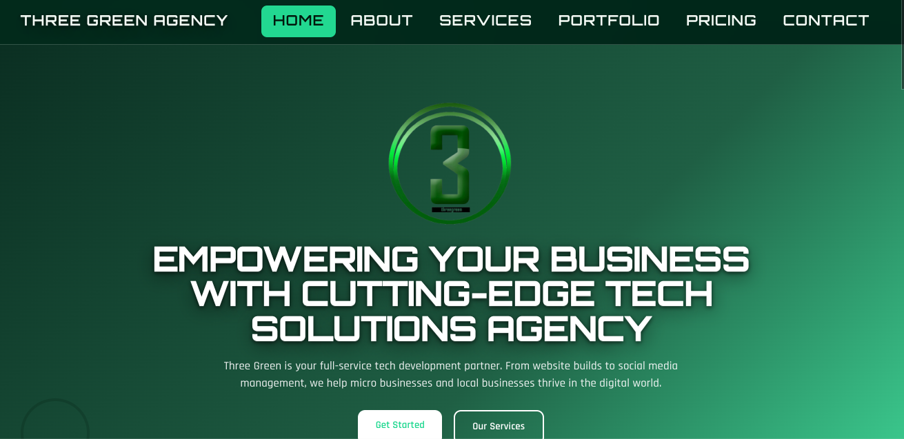 Three Green Agency logo